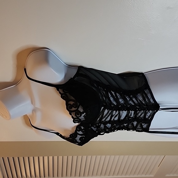 Frederick's of Hollywood Bustier, Lace, Black, Size 36 - Picture 3 of 7